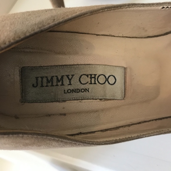 Jimmy Choo Aimee Pumps in Suede Luggage (37) - Picture 4 of 8